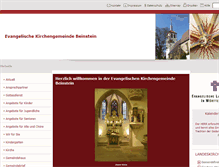Tablet Screenshot of ev-kirche-beinstein.de